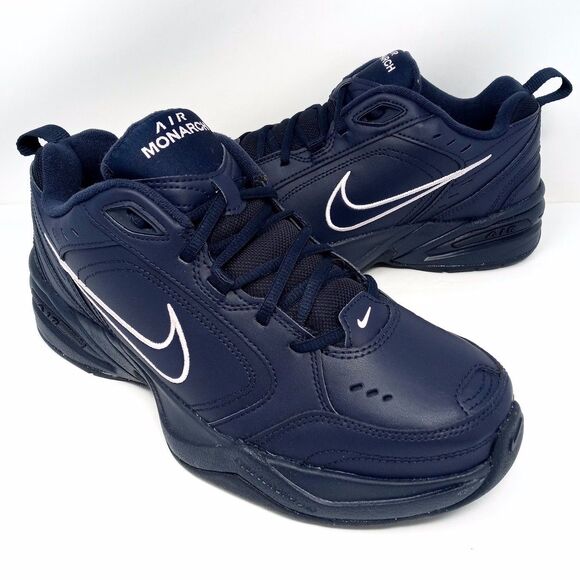 Nike Air Monarch IV Men's Size 10.5 AMP 'Obsidian' Navy Running Training Casual - Picture 1 of 10